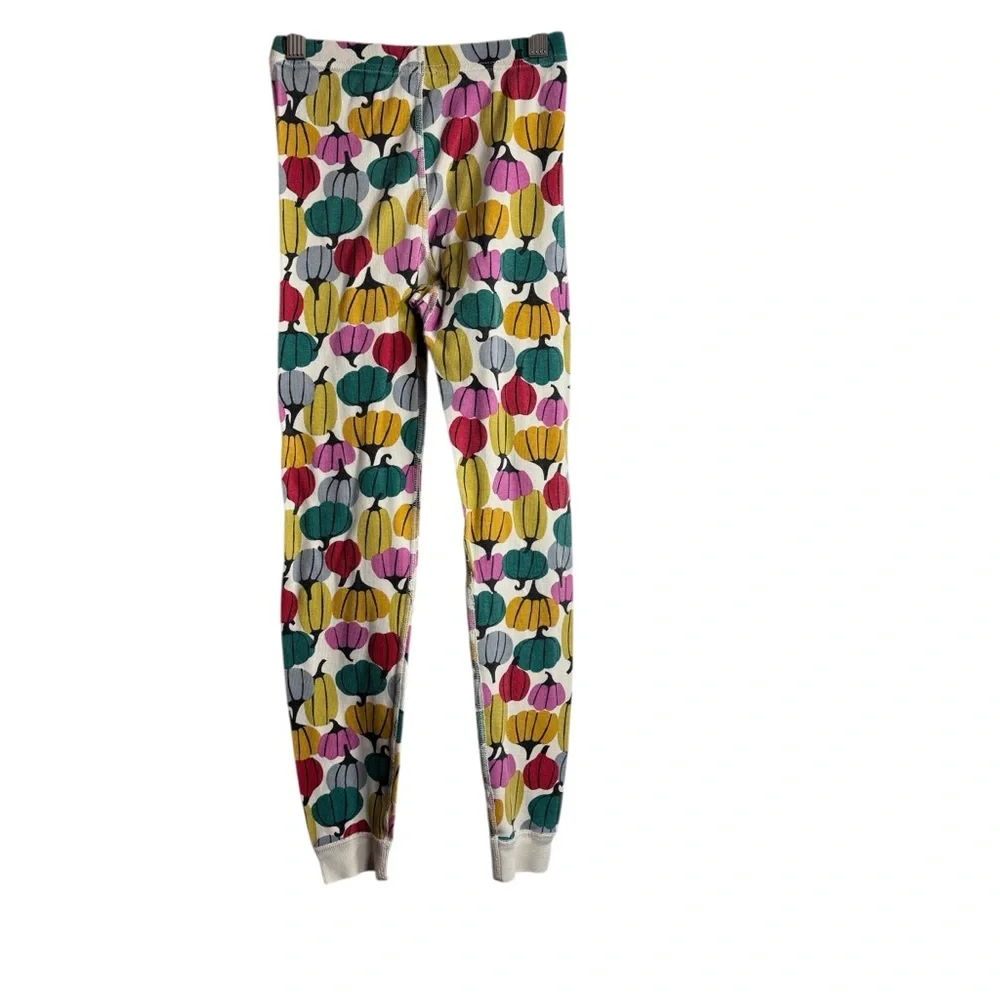 Hanna Andersson Kids Festive Fall Print Pajama Top/Bottom - Unisex - Size 8